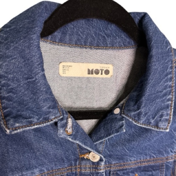 Topshop Denim Long Sleeve Button Down Dress size 4 - Picture 4 of 10